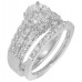 3.01 CT Women's Round Cut Diamond Engagement Ring 14K